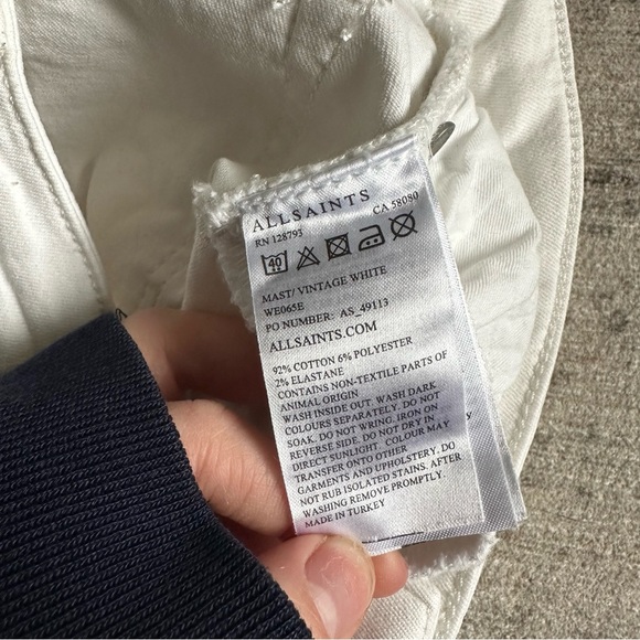 ALL SAINTS Mast fit distressed skinny jeans - Picture 4 of 8